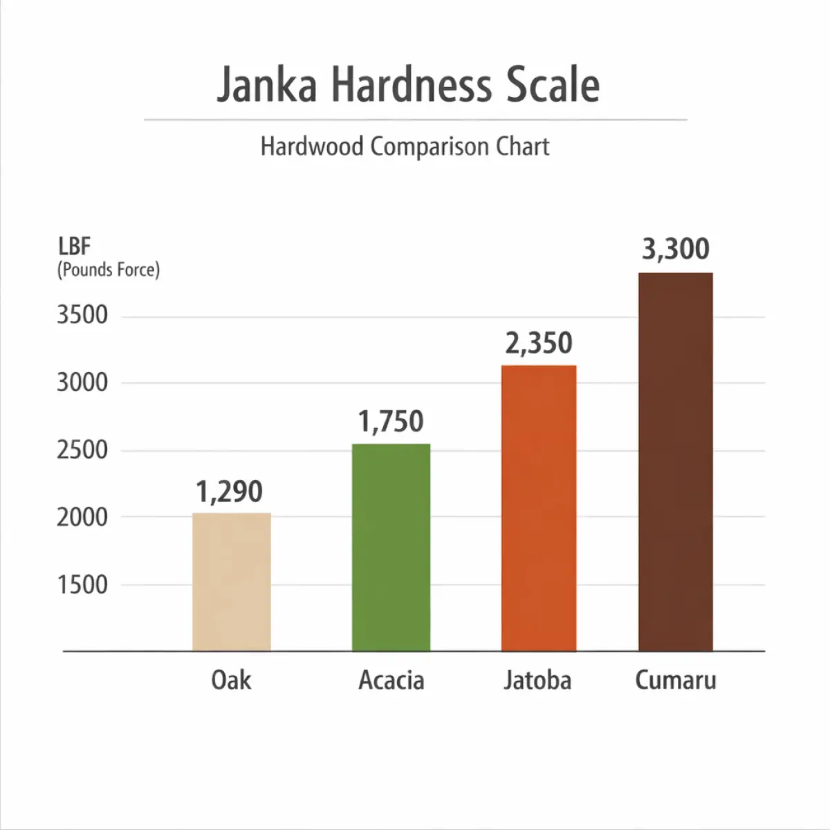 Measuring hardwood flooring area for cost per square foot estimation